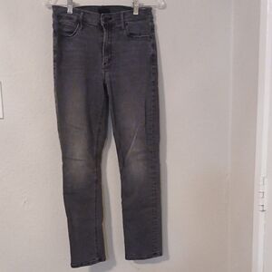 MOTHER Gray Skinny‎ Jeans with Lived-In Look
